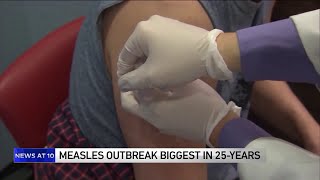 Health officials encourage measles vaccinations as outbreak spreads