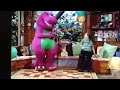 barney comes to life waiting for santa