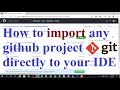 How to import project directly from github to eclipse