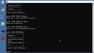 MySQL Tutorial - 23 - DROP TABLE - Delete Table and Whole Database DROP Command