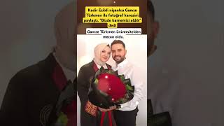 Kadir Ezildi nişanlısı Gamze Türkmen ile fotoğraf karesini paylaştı. \