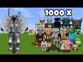 FERROUS WROUGHTNAUT vs Minecraft Mobs x1000