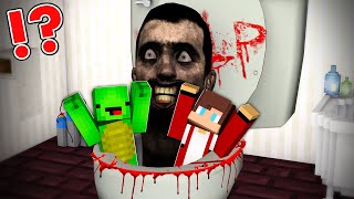 Who Dragged Mikey and JJ into a Scary SKIBIDI TOILET in Minecraft? - Maizen JJ and Mikey