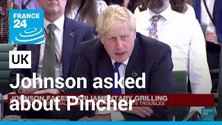 UK PM Johnson says abhors bullying when asked about Pincher appointment • FRANCE 24 English