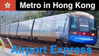 Metro in Hong Kong / Airport Express, High speed pass \u0026 Departure videos