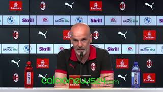 Conferenza stampa Pioli pre Milan-Sampdoria