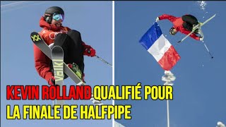 Kevin Rolland, porte-drapeau de l'équipe de France, qualifié pour la finale de halfpipe
