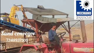 sand conveyor for loading the truck