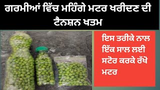 ਇਸ ਤਰੀਕੇ ਨਾਲ ਇੱਕ ਸਾਲ ਲਈ ਸਟੋਰ ਕਰਕੇ ਰੱਖੋ ਮਟਰ #matar #peas #store #food #viral #trending