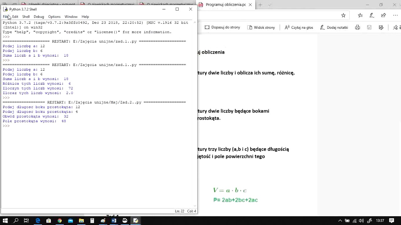 Programuj Obliczenia W Pythonie - YouTube