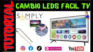 Cambia las Tiras LED de tu TV 40” Simply Styled 4020i en Minutos! ¡Es Más Fácil de lo que Piensas