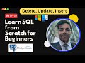 Learn SQL for Data Analysis: Create Delete Update Where PostgreSQL (For Beginners!) S2