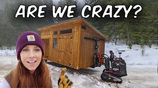 Moving Our Shed With a ROBOT... in Winter?!