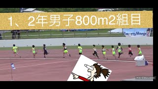 区民陸上競技大会【2022.4.29】小学1.2年生800メートル男子2組目