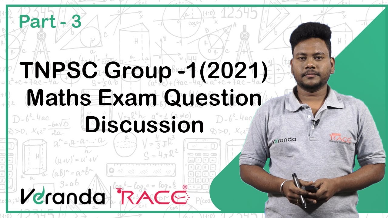 Tnpsc Group 1 Math S Exam 2021 Question Discussion Part 3 Tnpsc