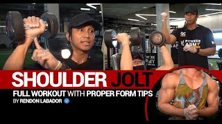 FULL WORKOUT | BEGINNER |  Shoulder Jolt with proper form tips!