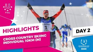 Highlights day 2 I Cross Country Skiing Men IND 10km | Winter Universiade 2019