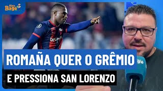 🇪🇪⚫️⚽️🔵 Romaña quer jogar no Grêmio e falou com direção do San Lorenzo. Pepê já se despediu.