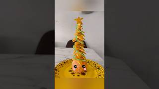 New Christmas Tree with orange 🍊🎄|| Cute easy Christmas tree with fruit|| #easytree  #new #easy