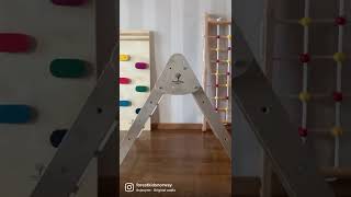 Wooden Montessori Climbing Set is Fun!