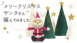 【サンタクロース*概要欄要チェック！】メリークリスマス！サンタさんのあみぐるみを作ってみました～【あみぐるみ*Crochet*Amigurumi*Timelapse】