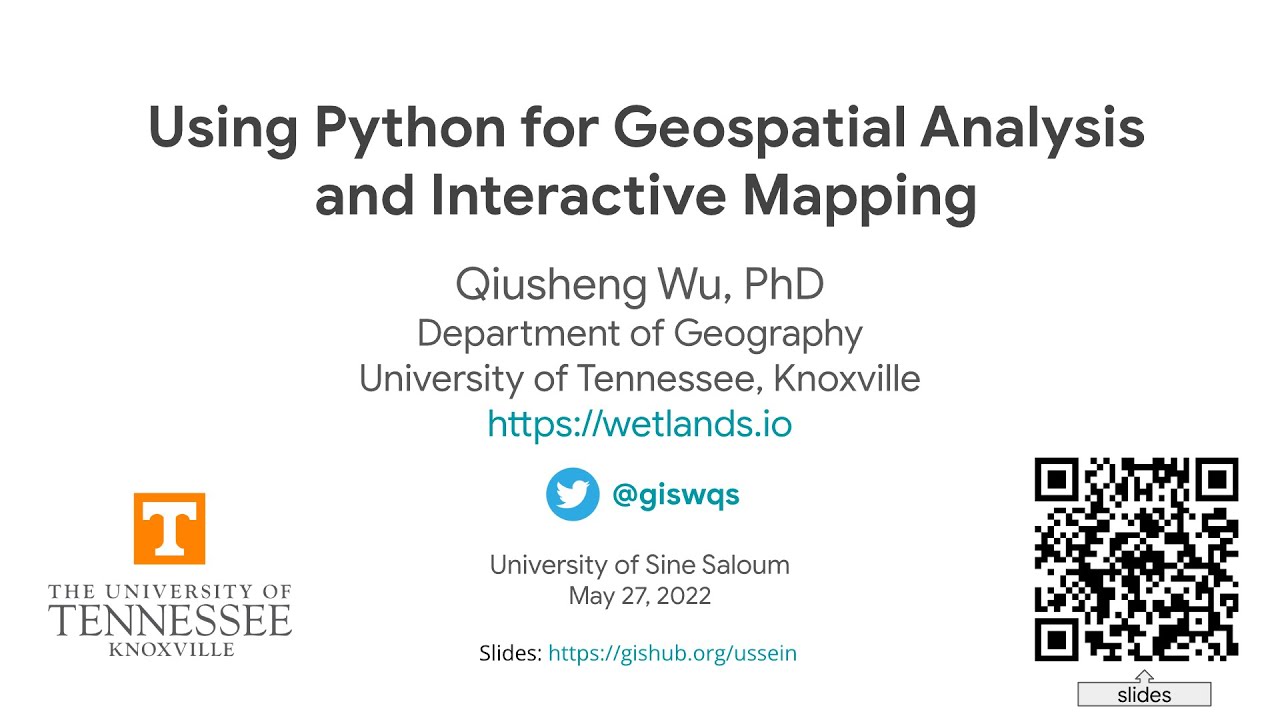 Ussein Webinar Using Python For Geospatial Analysis And Interactive