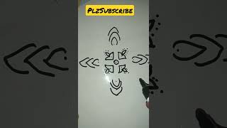 how to dra dots from rangoli drawning#stepbystep easy and simple dra4-2#beautiful #short #viral