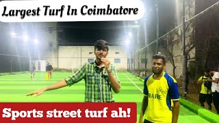 Largest turf in Coimbatore....!🤯 Sports street turf | #Football | Cricket | #turf #cricket 🏏⚽️