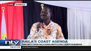 Mombasa: Raila Odinga meets elders and religious leaders in bid to solidify his stronghold