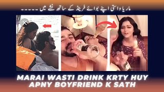 Maria Wasti Drinking Alcohol Full Video Leaked With Her Boyfriend