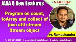 Program on count,toArray and collect of java util stream Stream object | Java 8 New Features