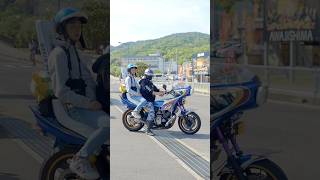 道の駅から凄い台数の旧車會さんが出てきてビックリ❗ #norikh250 #俺たち四国の旧車乗り #motorcycle #bike #バイク