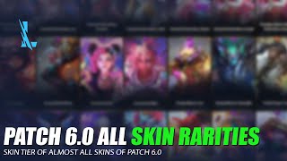 Patch 6.0 Skin Rarities - Wild Rift