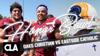 SOCAL VS SEATTLE: Oaks Christian vs Eastside Catholic Offical Honor Bowl 2018 Highlights