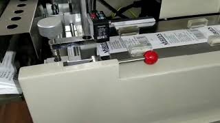 Label Cutting Machine for Taffeta \u0026 Satin by VERTEX