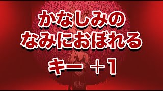 【karaoke】かなしみのなみにおぼれる　キー＋1