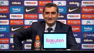 Rueda de prensa de Ernesto Valverde tras el FC Barcelona vs Real Madrid (1-1)