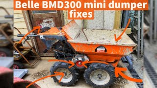 Belle BMD300 mini dumper it needs fixing! Belt, cables, welding and tyres