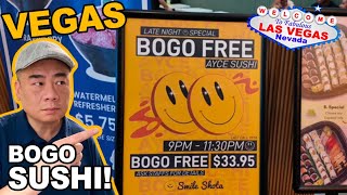 BOGO AYCE night time SUSHI! Just $33.95 for Two People! Smile Shota. Las Vegas