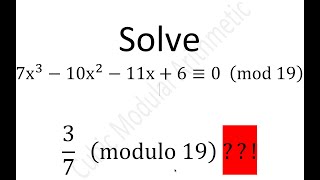 Find the 3 least positive residues of the cubic congruence 7x^3 - 10x^2 - 11x + 6 == 0  (mod 19)