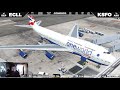 p3dv4.5 british airways boeing 747 400 beautiful san francisco arrival over the bay