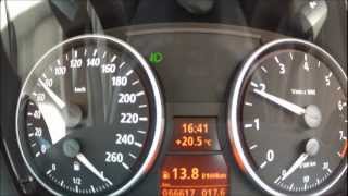 BMW E90 330i Manual - Instrument Cluster View (Full HD)