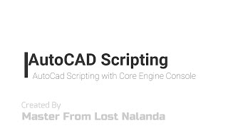 AutoCAD Core engine Console - DWG to DXF Scripting