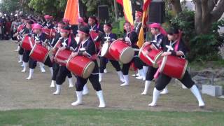 琉球国祭り太鼓　初日の出演舞　2016/01/01