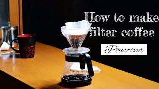 How to make DELICIOUS Filtered COFFEE (pour-over) in 70 seconds!