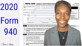 How to Complete 2020 Form 940 FUTA Tax Return