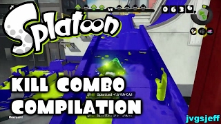 Splatoon - Kill Combo Compilation (60 splats in 3 minutes)