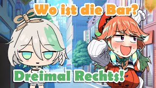 Kiara Asks Cecilia for Directions in German! w/ Subs【Hololive】