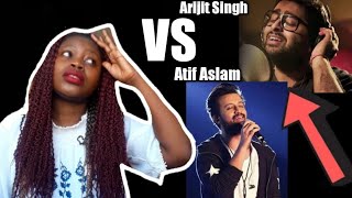 YOU CAN'T COMPARE THE TWO | Atif Aslam vs Arijit Singh live performance | monica reacts 🇿🇲