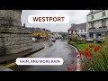 WESTPORT IN THE RAIN.